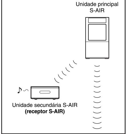Unidade principal S-AIR Unidade secundária S-AIR (receptor S-AIR)