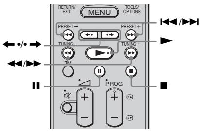 RETURN EXIT MENU TOOLS/ OPTIONS PRESET- TUNING- PRESET+ TUNING+ TV PROG + - + + - +