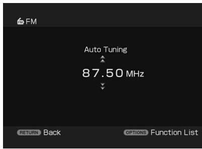 SONY HT-CT500 - Prima ↑/↓ para seleccionar [Auto Tuning], e prima ⊕. - 1