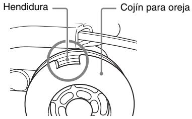 Hendidura Cojín para oreja