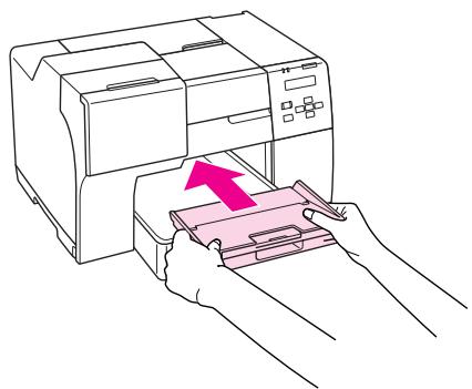EPSON B-300 - Configuration du bac de guidage en sortie pour le papier Epson Professional Flyer - 3