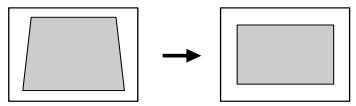 EPSON EMP-800 - Correction de la déformation trapézoidale - 1