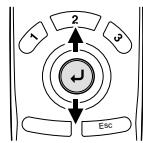 EPSON EMP-800 - Sélectionnez une option dans ce menu. - 1
