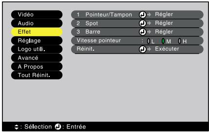 EPSON EMP-800 - Menu effet - 1