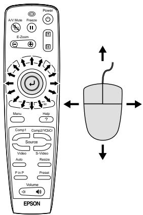 EPSON EMP-800 - Exemple de connexion d'une souris USB - 1