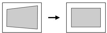 EPSON EMP-800 - Correction de la déformation trapézoidale - 4