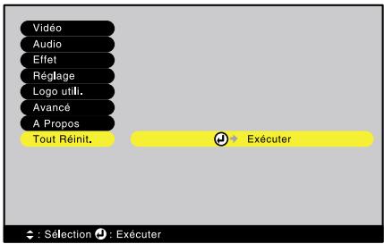 EPSON EMP-800 - Menu tout réinit. - 1