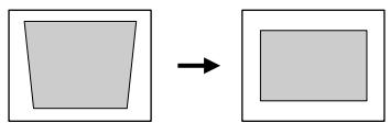 EPSON EMP-800 - Correction de la déformation trapézoidale - 2