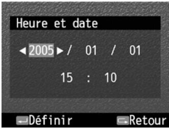 EPSON R-D1S - Définition de la date et de l'heure - 2