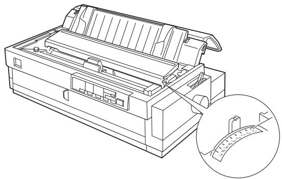 EPSON LQ-2070 - Réglage du levier d'épaisseur du papier - 1