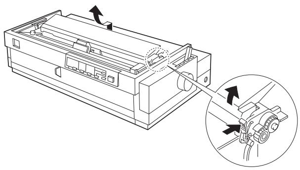EPSON LQ-2070 - Installation du tracteur en position tracteur tirant - 1