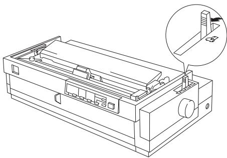 EPSON LQ-2070 - Chargement du papier avec le tracteur poussant arrêté - 1
