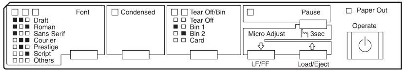 EPSON LQ-2070 - Panneau de contrôle - 1