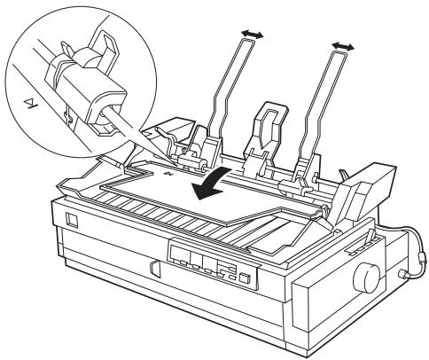 EPSON LQ-2070 - Chargement du papier avec le bac feuille à feuille grande capacité - 1
