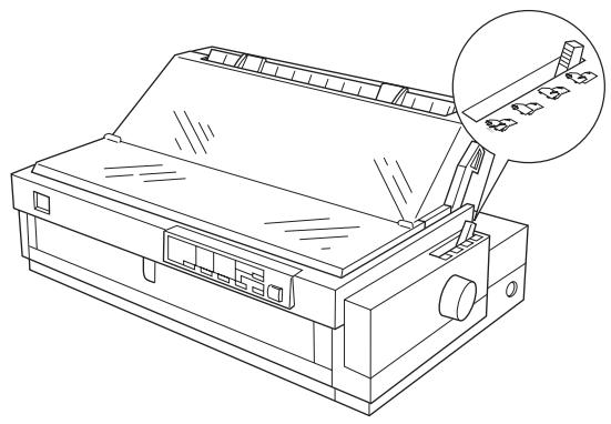 EPSON LQ-2070 - Réglage du levier de dégagement du papier - 1