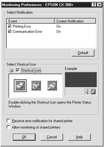 EPSON LX-1170 - Configuration d'epson status monitor 3 - 1