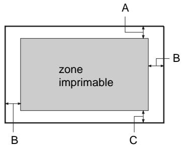 EPSON LX-1170 - Zone imprimable - 2