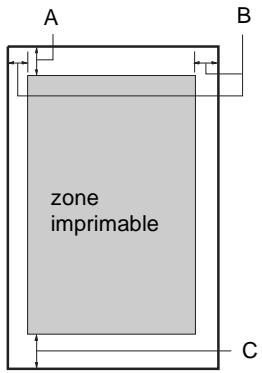 EPSON LX-1170 - Zone imprimable - 1