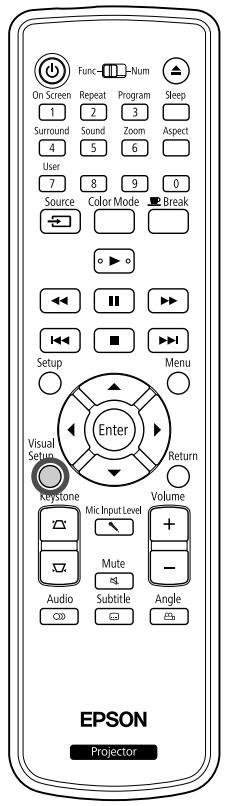EPSON EH-DM3 - Utilisation du menu Réglages visuels - 1
