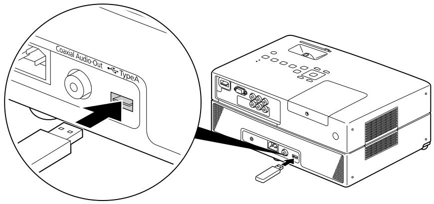 EPSON EH-DM3 - Connexion d'un dispositif de stockage USB - 1