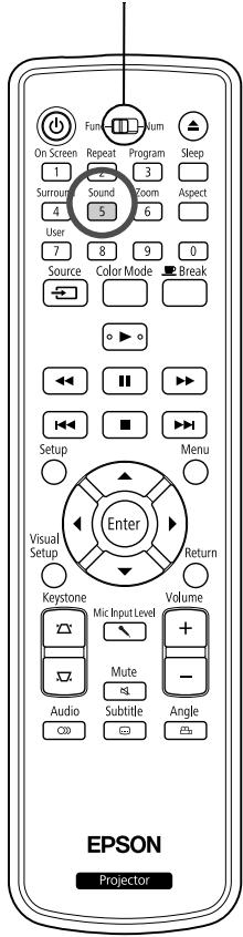EPSON EH-DM3 - Sélection des effets de son numérique - 1