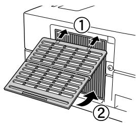 EPSON EH-DM3 - Remplacement du filtre à air - 5