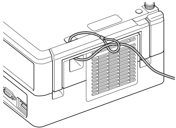 EPSON EH-DM3 - Installation du câble antivol - 1