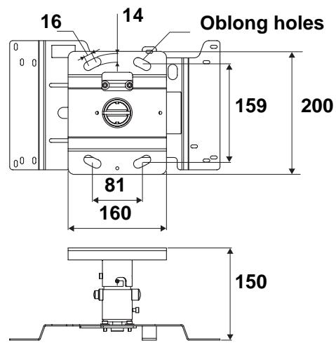 EPSON ELPMB22 - 2-2 Fitting the Ceiling Plate to the Ceiling - 2