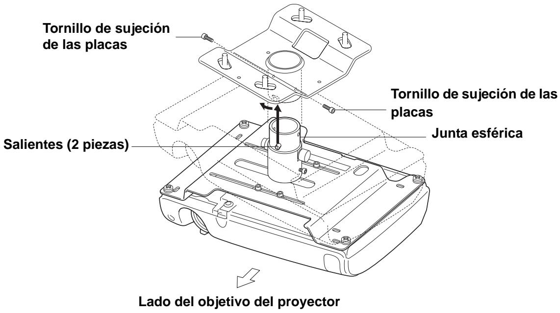 EPSON ELPMB22 - 2-4 Fijación de la placa para el proyector a la placa para el techo - 1