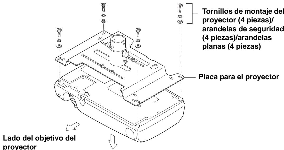 EPSON ELPMB22 - 2-3 Fijación de la placa para el proyector al proyector - 1