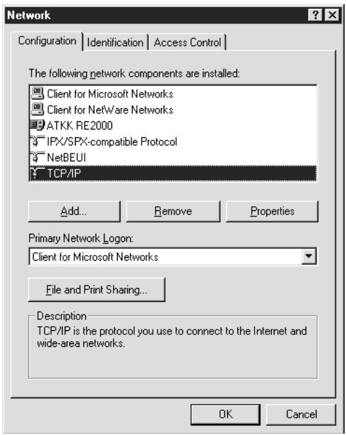 EPSON GUIDE RESEAU - Windows Me/98 - 1
