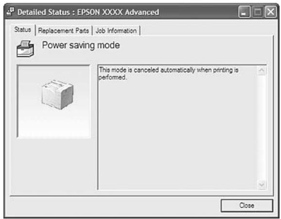 EPSON WORKFORCE AL-C500 SERIES - Detailed Status (État détaillé) - 1