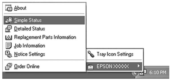 EPSON WORKFORCE AL-C500 SERIES - Accès à l'utilitaire EPSON Status Monitor - 1