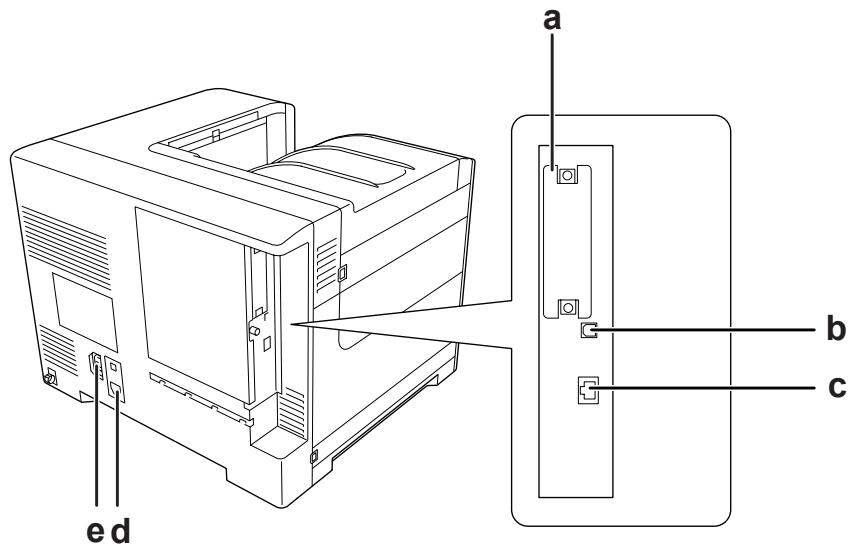 EPSON WORKFORCE AL-C500 SERIES - Vue arrière - 1