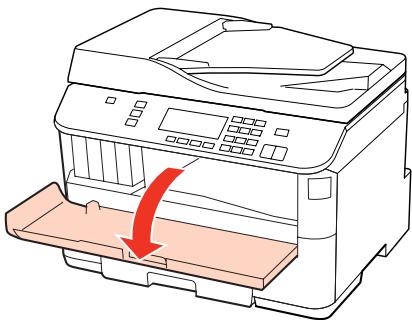 EPSON WORKFORCE PRO WP-4595 DNF - Retrait du papier coincé du capot avant et du bac de sortie - 1
