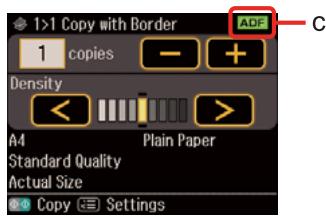EPSON WORKFORCE PRO WP-4595 DNF - Touches, écran LCD et voyants - 2