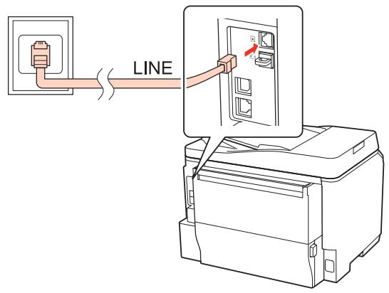 EPSON WORKFORCE PRO WP-4595 DNF - Utilisation de la ligne téléphonique pour la télécopie uniquement - 1