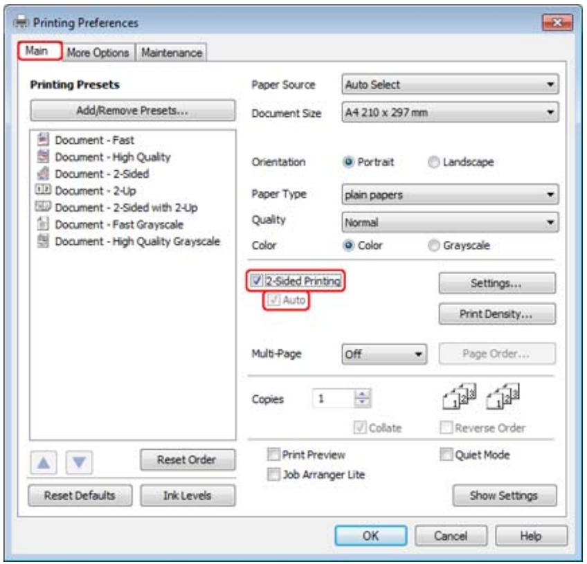 EPSON WORKFORCE PRO WP-4595 DNF - Paramètres de l'imprimante pour windows - 3