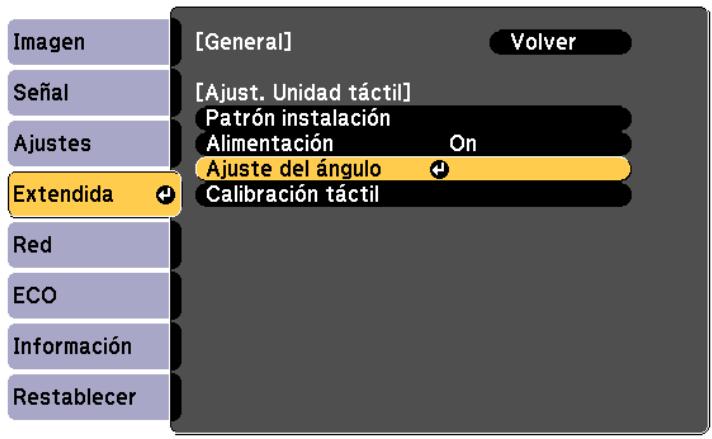 EPSON EB-1430WI - Seleccione Ajuste del ángulo - 1