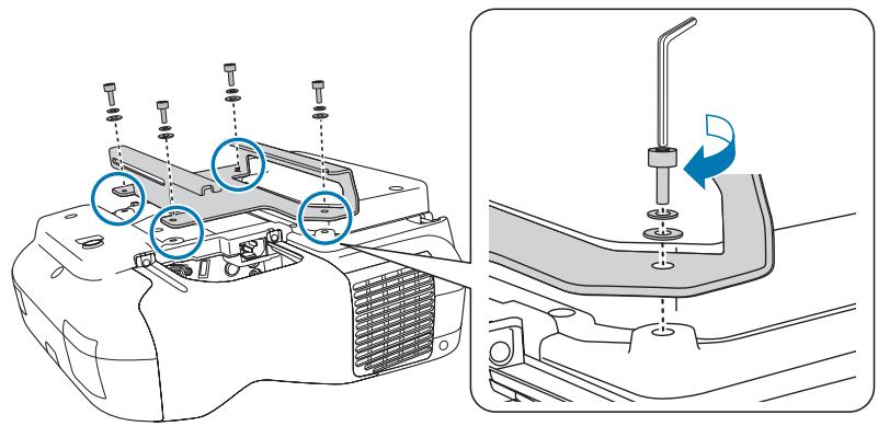 EPSON EB-1430WI - Desmontar las piezas - 4