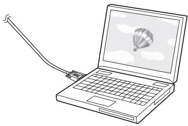 EPSON EB-1430WI - Necessary cables when installing the Control Pad - 6