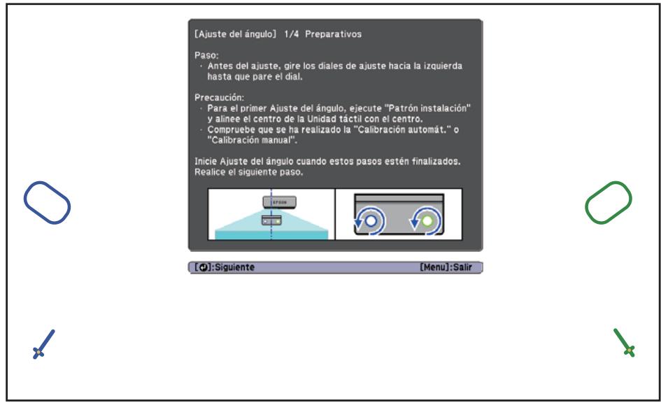 EPSON EB-1430WI - Seleccione Ajuste del ángulo - 2