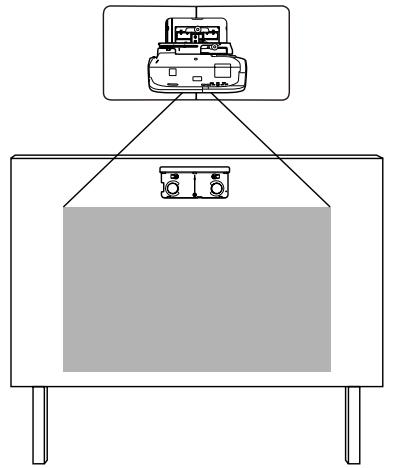 EPSON EB-1430WI - Emplacement d'installation de l'unité tactile (EB-1430Wi uniquement) - 2