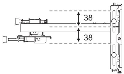 EPSON EB-1430WI - Intervalo de ajuste de deslizamiento vertical - 1