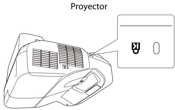 EPSON EB-1430WI - Acople del cable de seguridad - 2