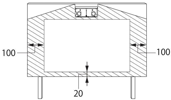 EPSON EB-1430WI - Ubicación de instalación de la Unidad táctil (solo EB-1430Wi) - 4