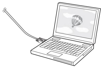 EPSON EB-1430WI - Cables necesarios al instalar el Control Pad - 6