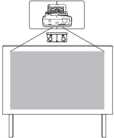 EPSON EB-1430WI - Ubicación de instalación de la Unidad táctil (solo EB-1430Wi) - 3