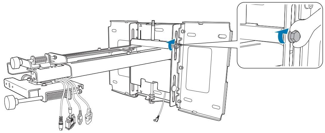 EPSON EB-1430WI - Fijar la placa de fijación y la placa de la pared - 3