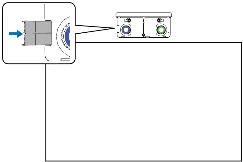 EPSON EB-1430WI - Guarde los marcadores en la Unidad táctil - 1
